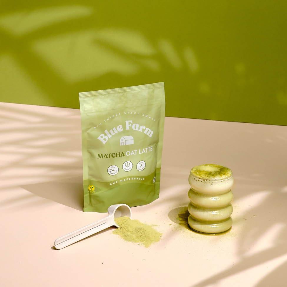 Blue Farm | Ovesné matcha latte BIO 300g