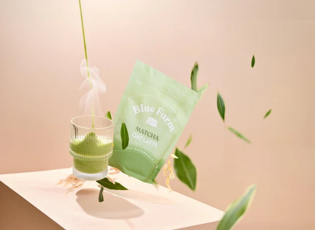 Blue Farm | Ovesné matcha latte BIO 300g