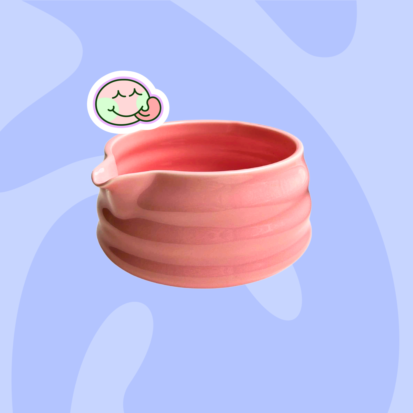 Chawan miska na přípravu matcha (růžová)