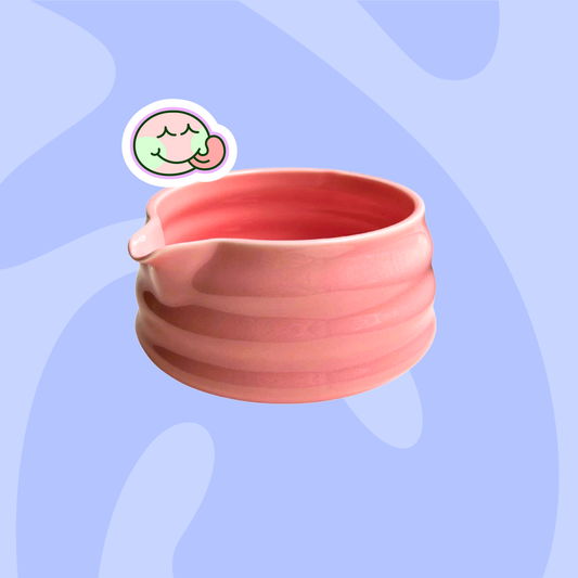 Chawan miska na přípravu matcha (růžová)