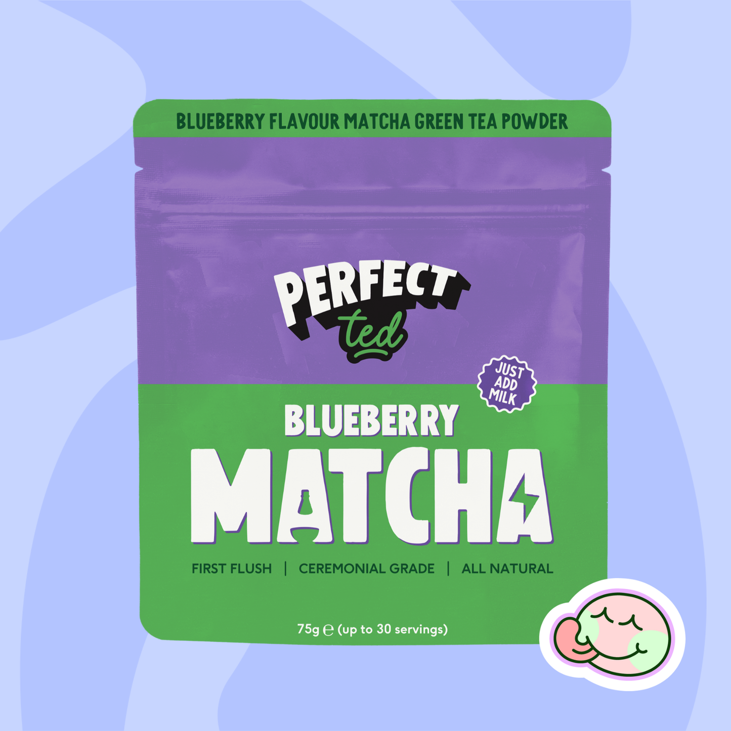PerfectTed | Ceremonial matcha borůvka 75g
