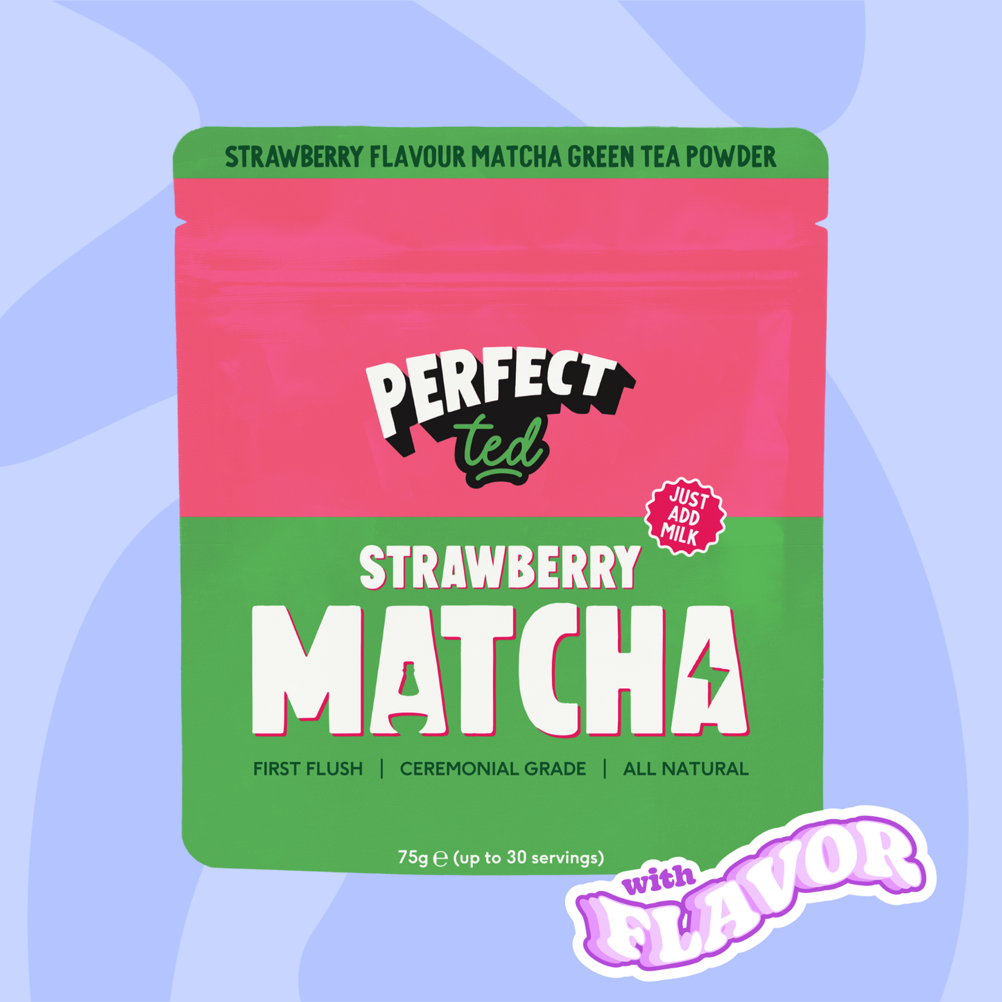 PerfectTed | Ceremonial matcha jahoda 75g