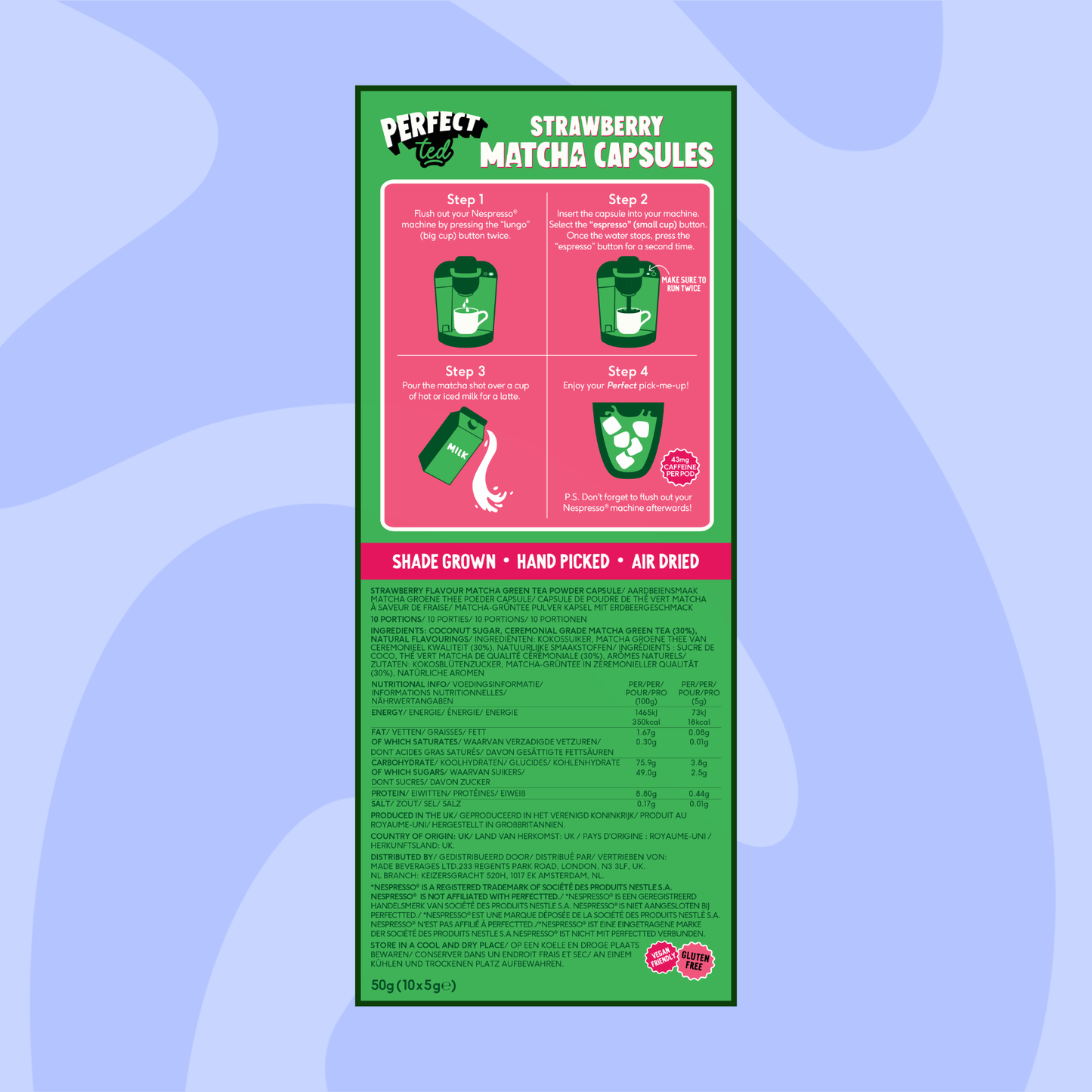 PerfectTed | Matcha Pods jahoda 10 ks